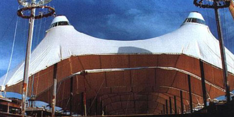 Tensile Roof Structures: DIA Tensile Roof Construction