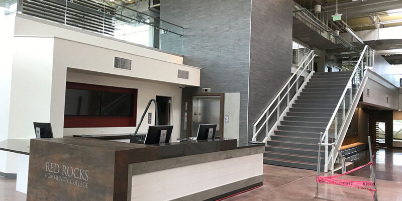 Featured Custom Staircases: Red Rocks Community College
