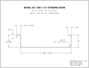 Profile Model Number: SS1500 Drawing