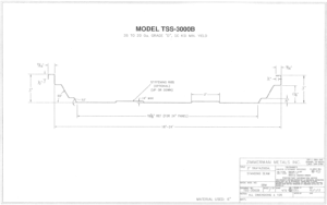 Profile Model Number: TSS3000B Drawing